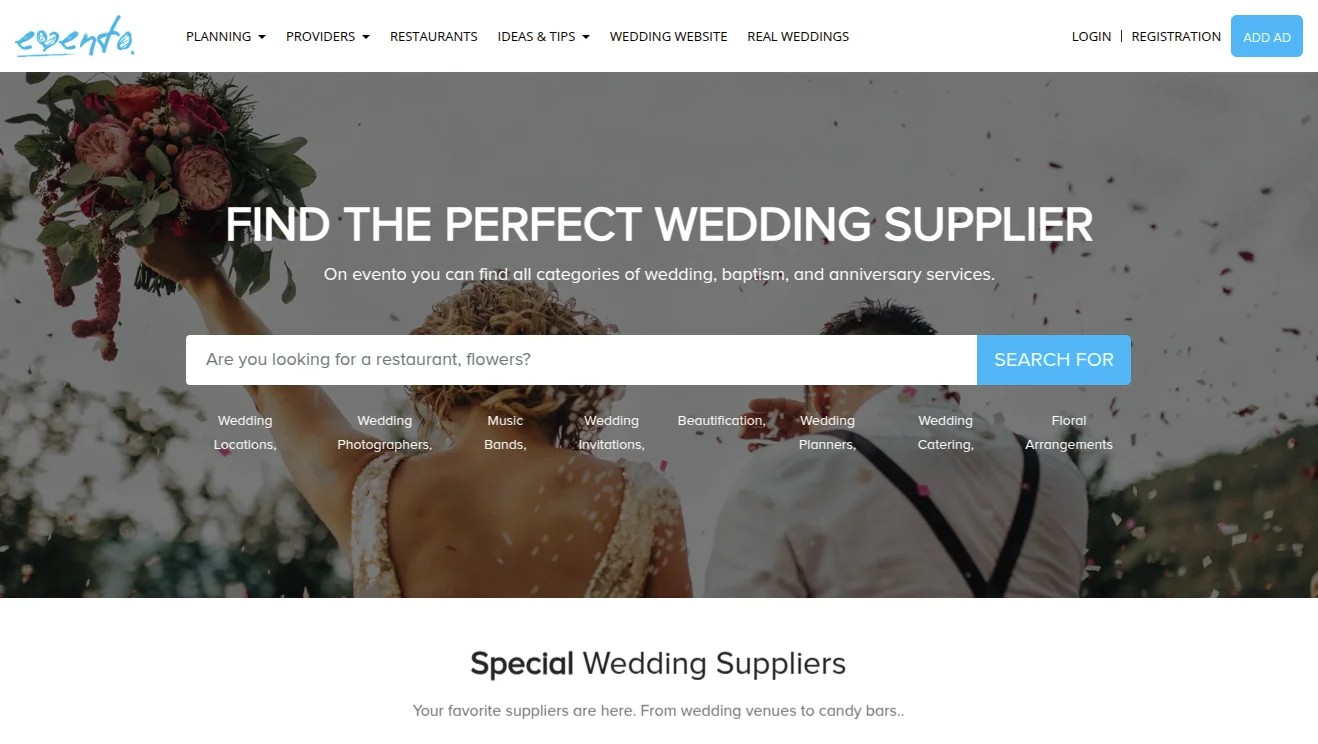 Evento Wedding & Event Planning Platform
