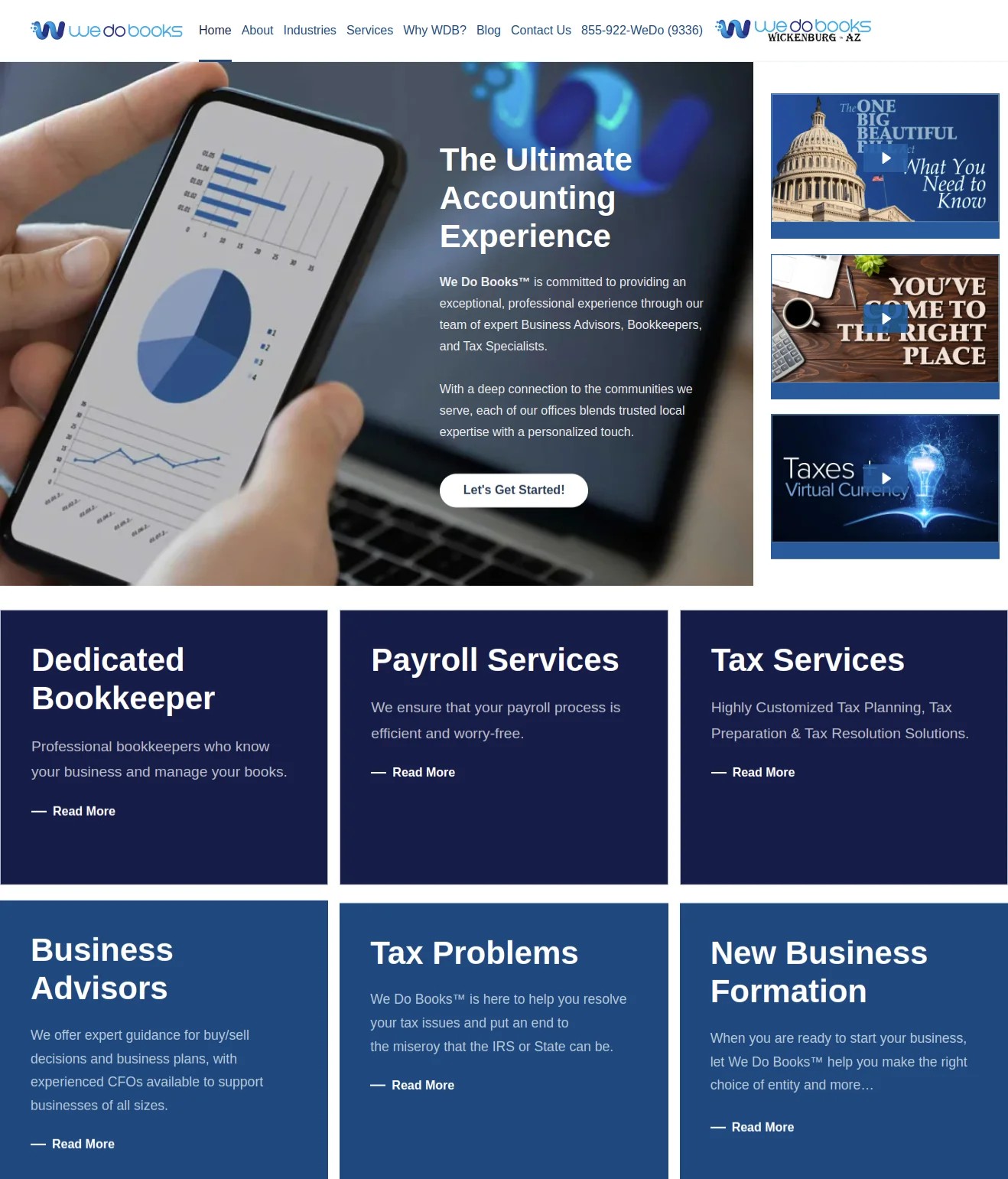 We Do Books – Professional Accounting & Financial Services Website