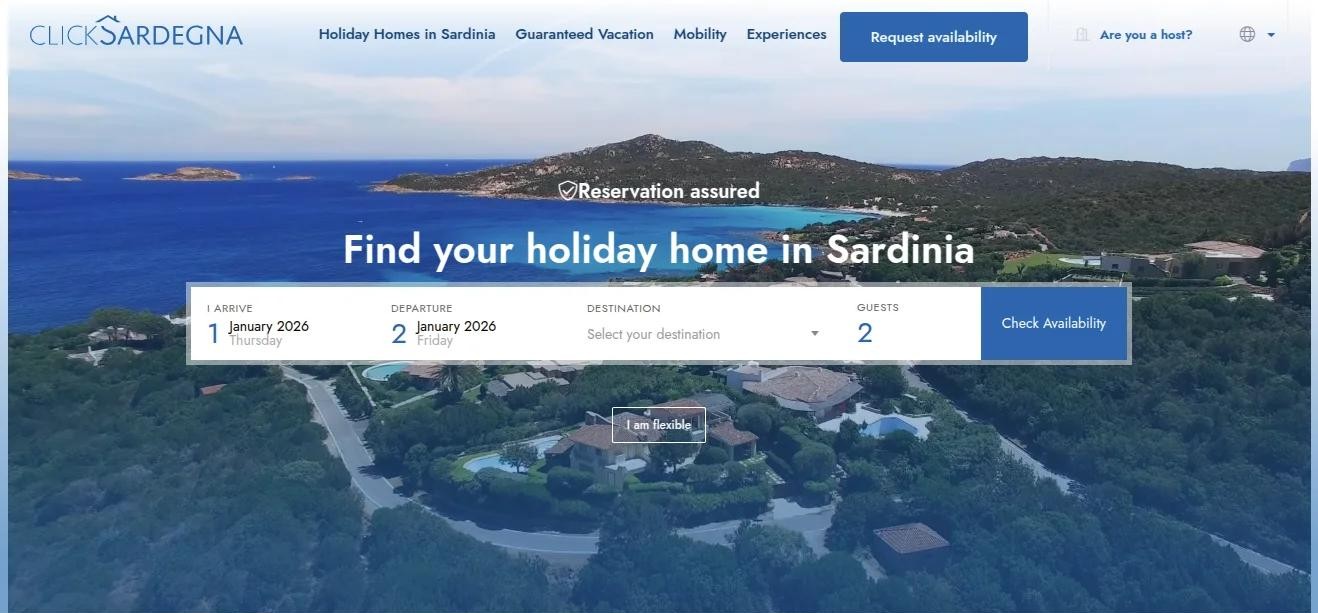 Click Sardegna Holiday Platform