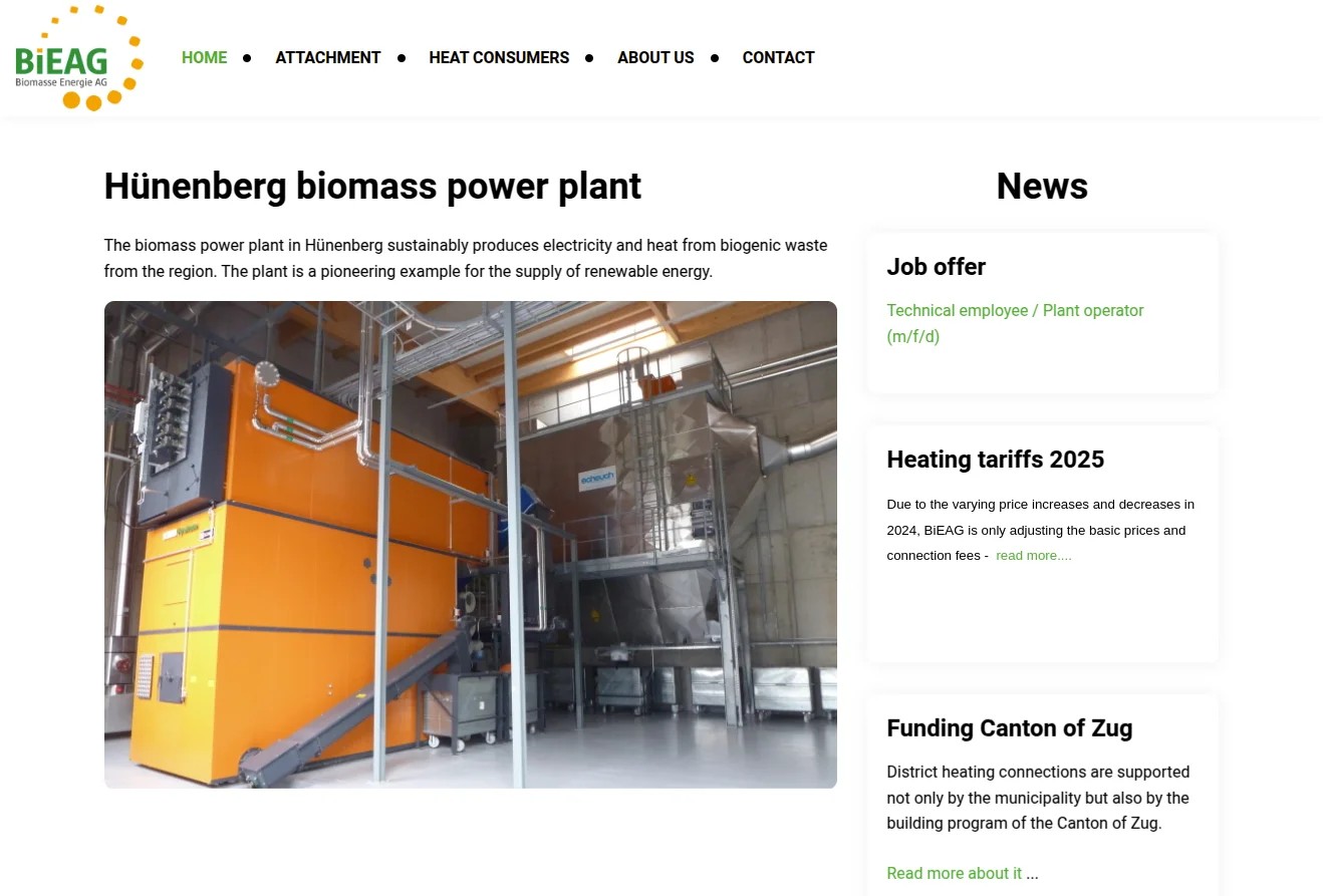 BiEAG – Biomasse Energie AG